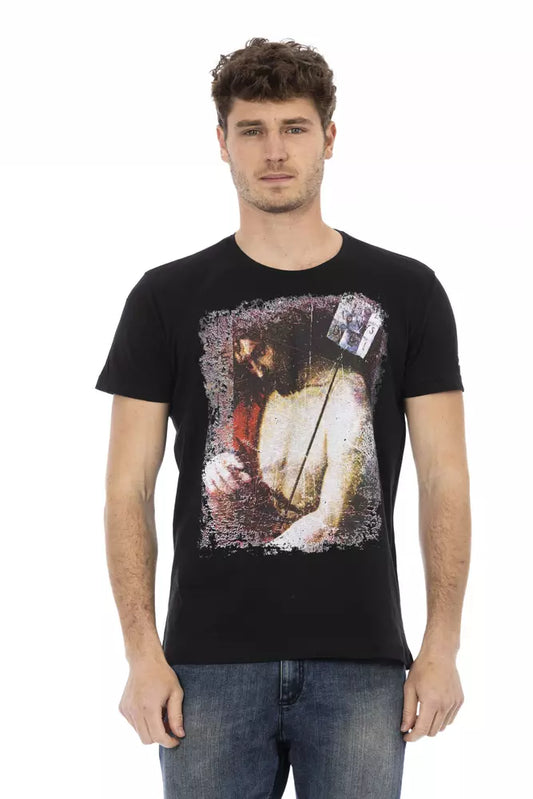 Trussardi Action Schwarze Baumwolle herren T-Shirt