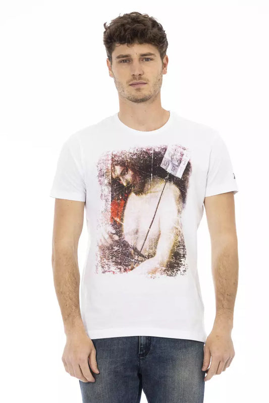 Trussardi Action Weiße Baumwolle herren T-Shirt