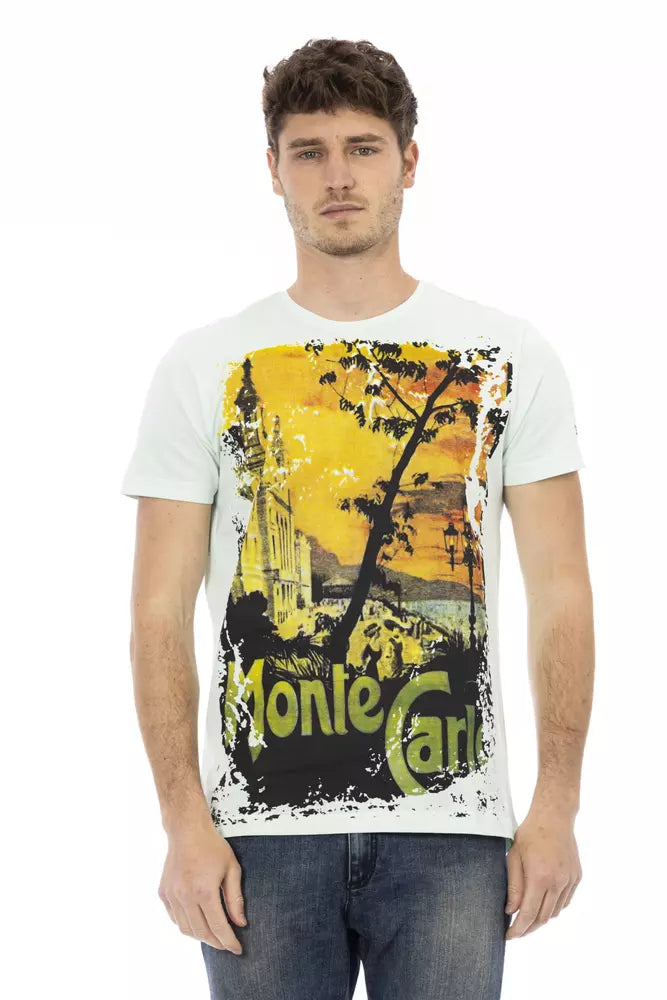 Trussardi Action Hellblaue Baumwolle herren T-Shirt