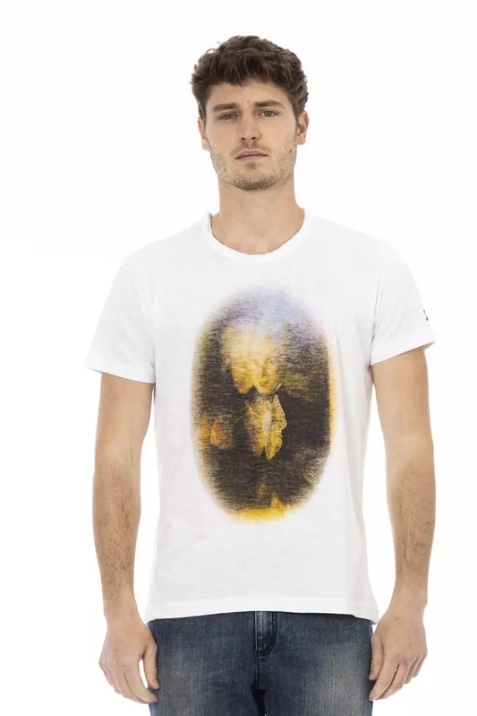 Trussardi Action Weiße Baumwolle herren T-Shirt