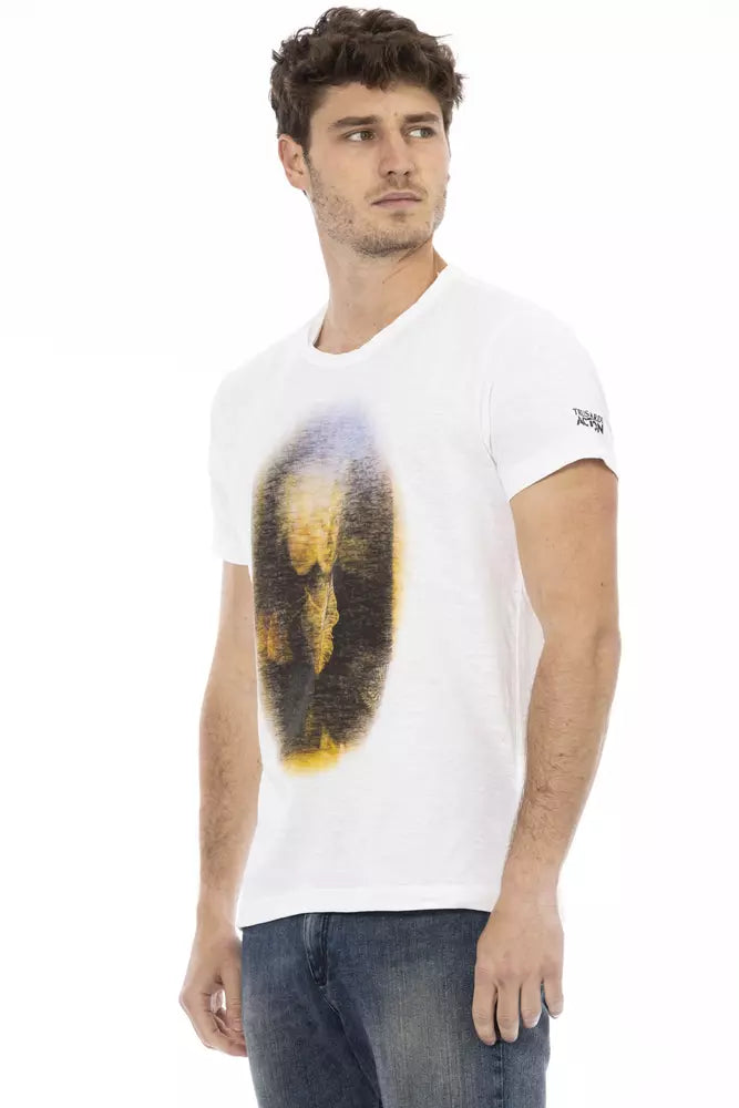 Trussardi Action Weiße Baumwolle herren T-Shirt