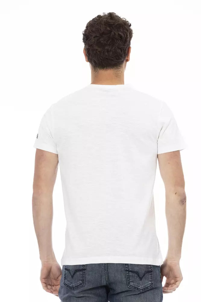 Trussardi Action Weiße Baumwolle herren T-Shirt