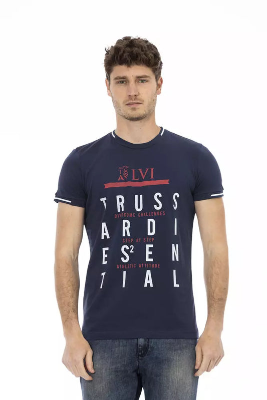 Trussardi Action Blaue Baumwolle herren T-Shirt