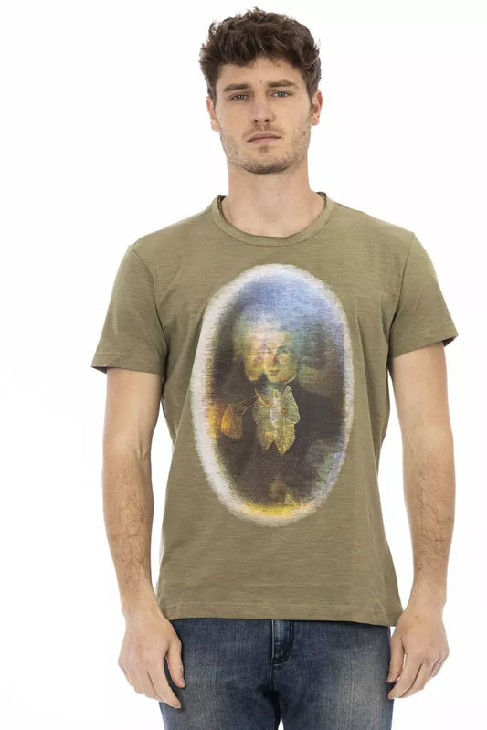 Trussardi Action Grüne Baumwolle herren T-Shirt