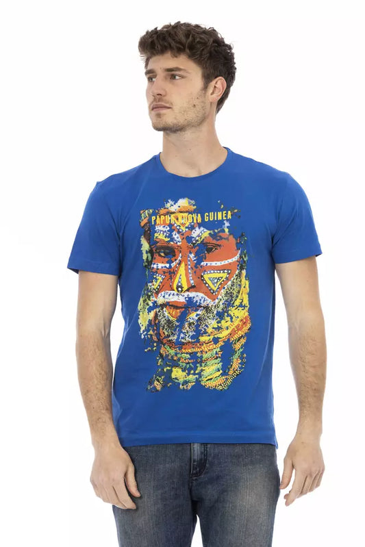 Trussardi Action Blaue Baumwolle herren T-Shirt