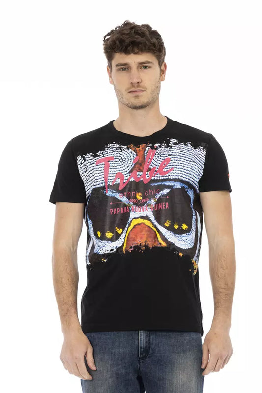 Trussardi Action Schwarze Baumwolle herren T-Shirt