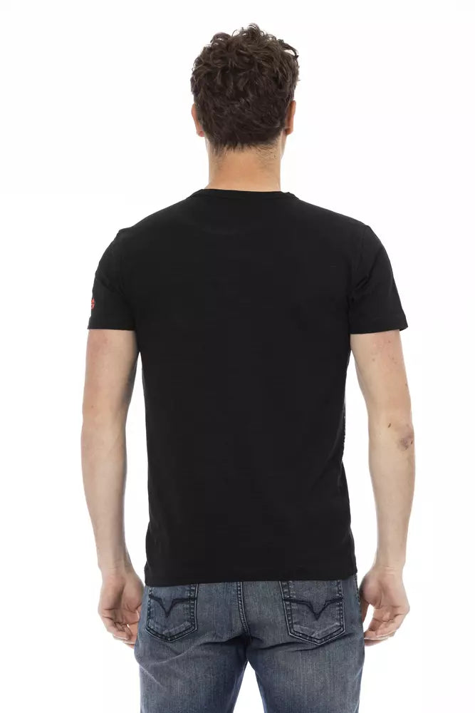 Trussardi Action Schwarze Baumwolle herren T-Shirt