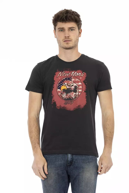 Trussardi Action Schwarze Baumwolle herren T-Shirt