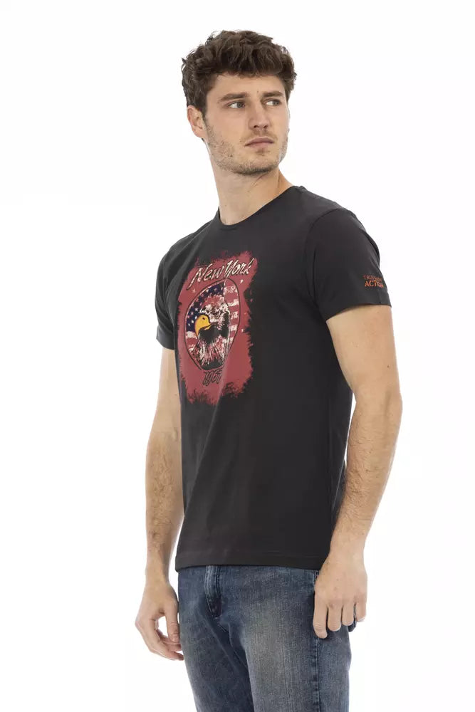 Trussardi Action Schwarze Baumwolle herren T-Shirt