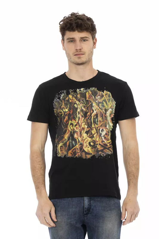 Trussardi Action Schwarze Baumwolle herren T-Shirt