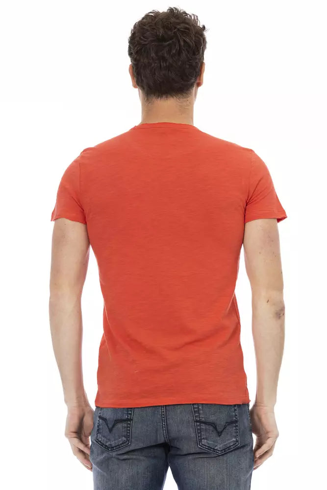 Trussardi Action Rote Baumwolle herren T-Shirt