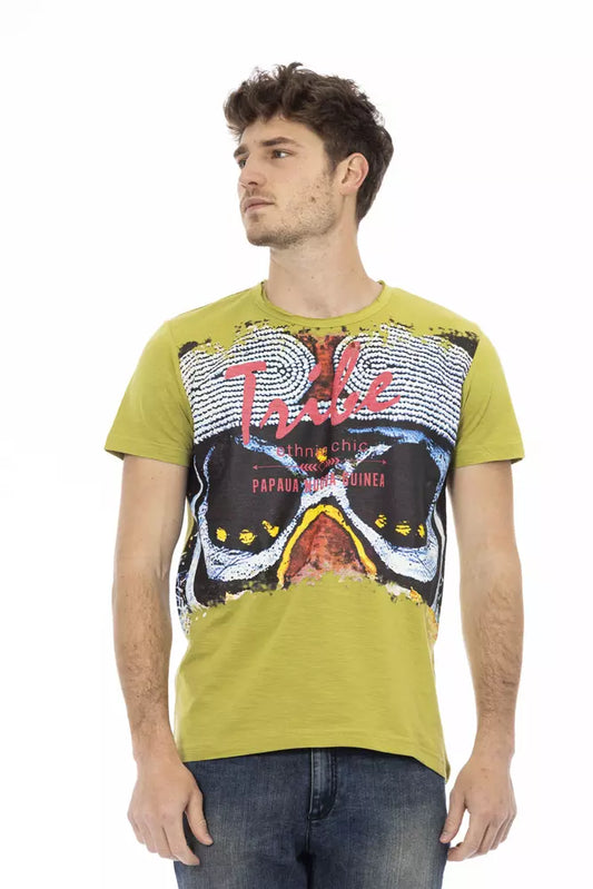 Trussardi Action Grüne Baumwolle herren T-Shirt