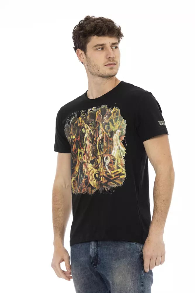 Trussardi Action Schwarze Baumwolle herren T-Shirt