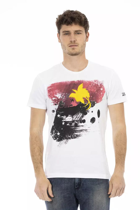 Trussardi Action Weiße Baumwolle herren T-Shirt