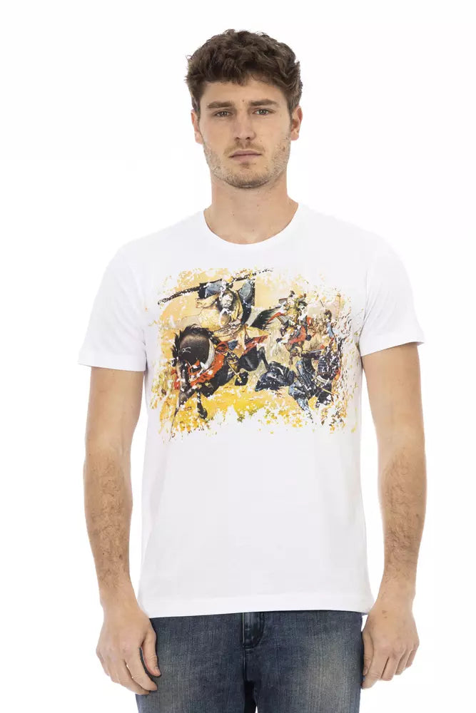 Trussardi Action Weiße Baumwolle herren T-Shirt