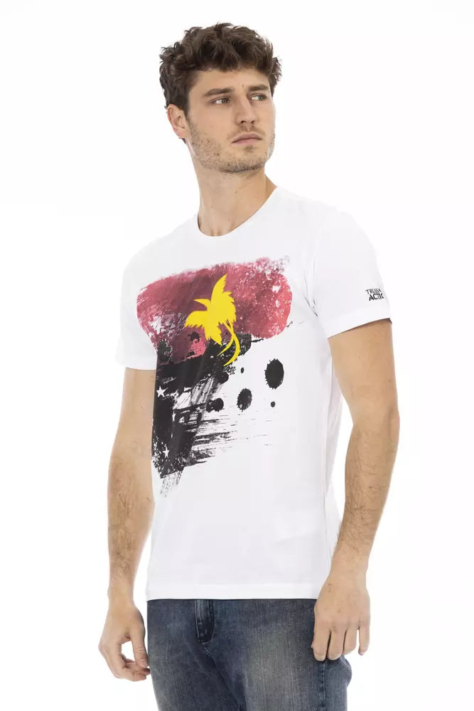 Trussardi Action Weiße Baumwolle herren T-Shirt