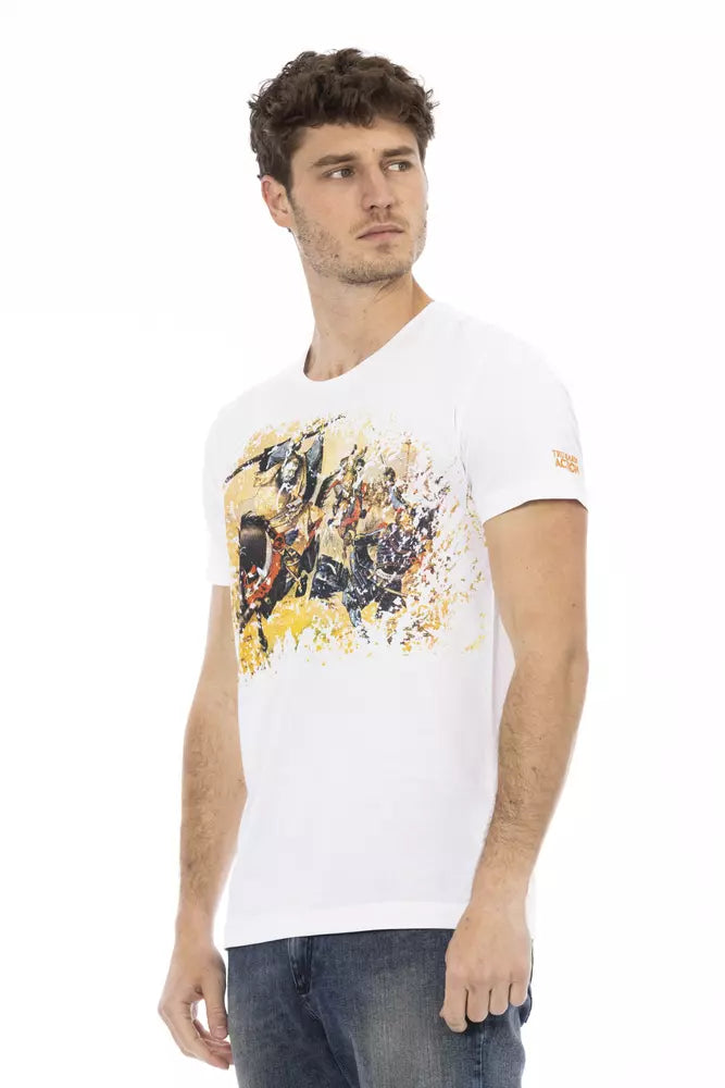 Trussardi Action Weiße Baumwolle herren T-Shirt