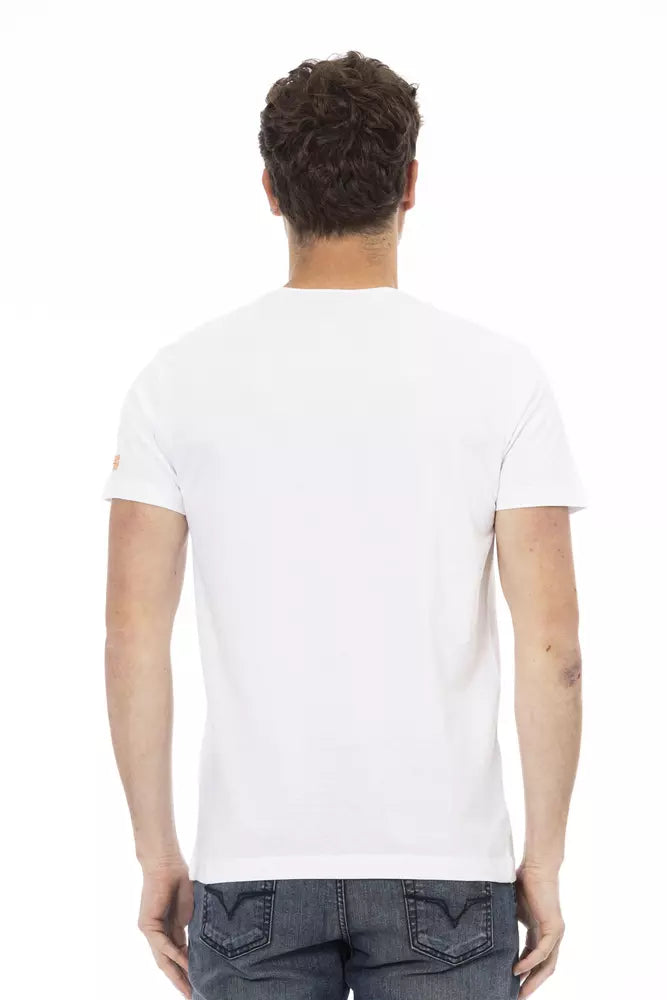 Trussardi Action Weiße Baumwolle herren T-Shirt