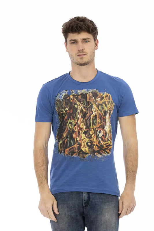 Trussardi Action Blaue Baumwolle herren T-Shirt