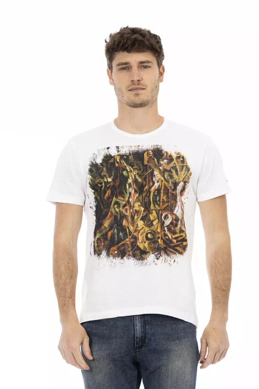 Trussardi Action Weiße Baumwolle herren T-Shirt
