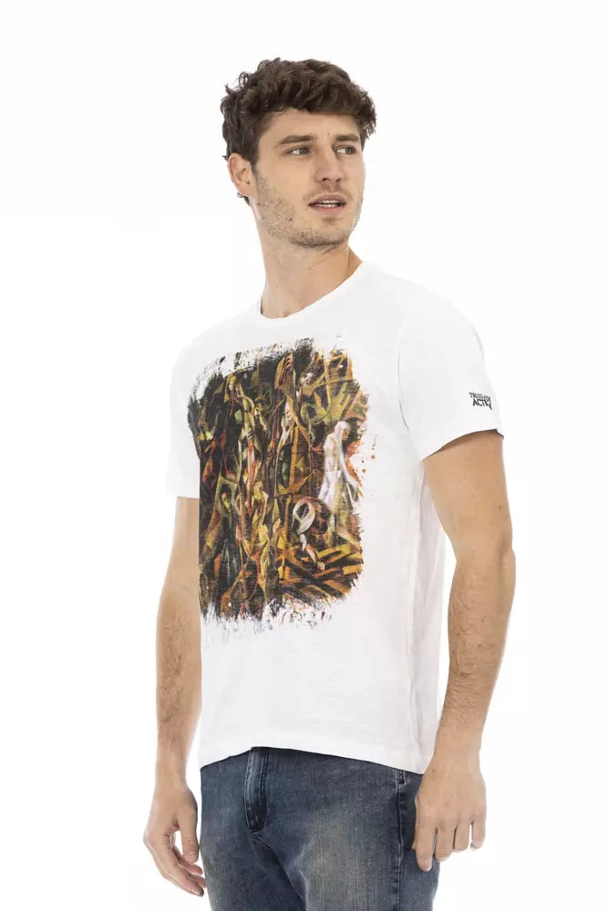 Trussardi Action Weiße Baumwolle herren T-Shirt