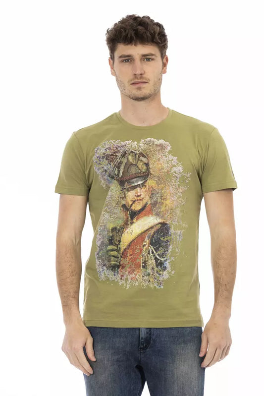 Trussardi Action Grüne Baumwolle herren T-Shirt