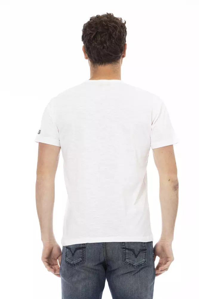 Trussardi Action Weiße Baumwolle herren T-Shirt