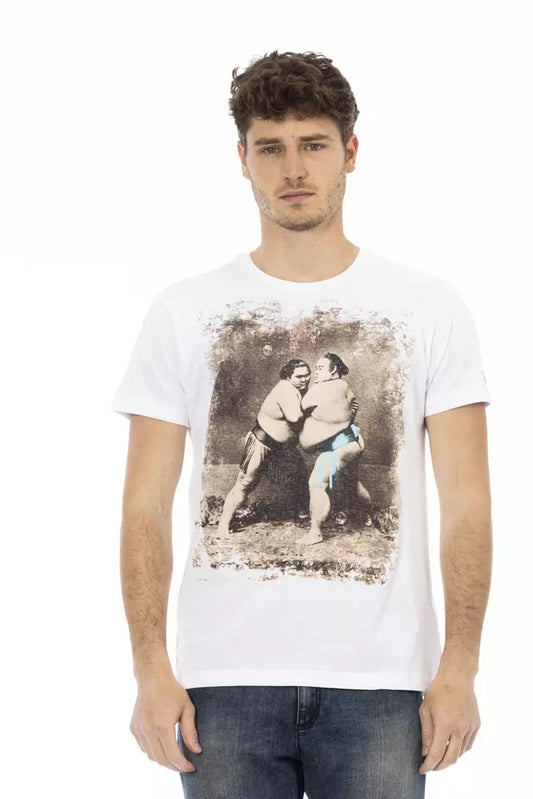 Trussardi Action Weiße Baumwolle herren T-Shirt