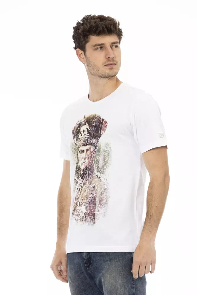 Trussardi Action Weiße Baumwolle herren T-Shirt