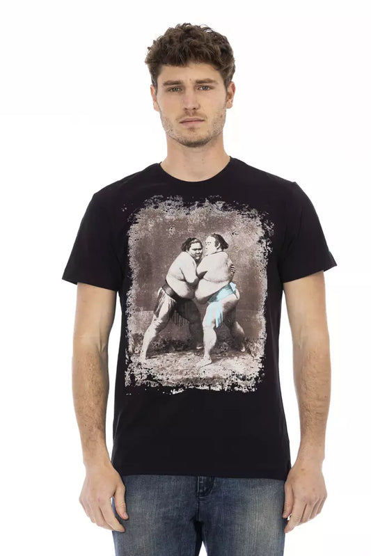 Trussardi Action Schwarze Baumwolle herren T-Shirt