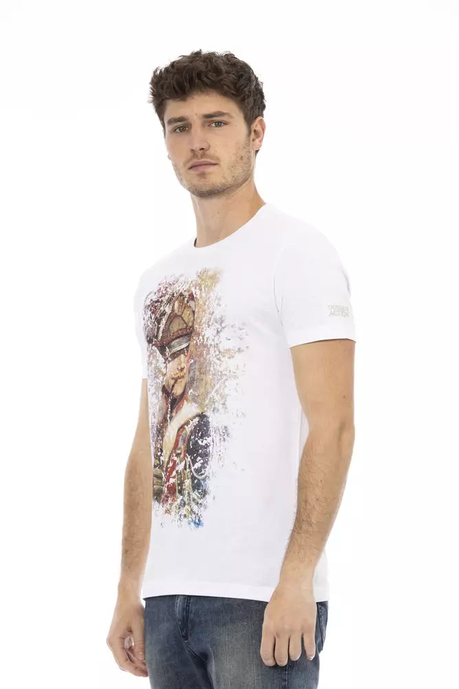 Trussardi Action Weiße Baumwolle herren T-Shirt