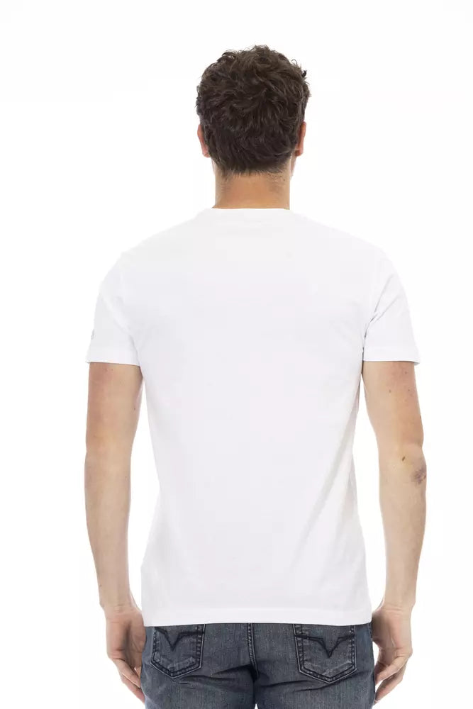 Trussardi Action Weiße Baumwolle herren T-Shirt