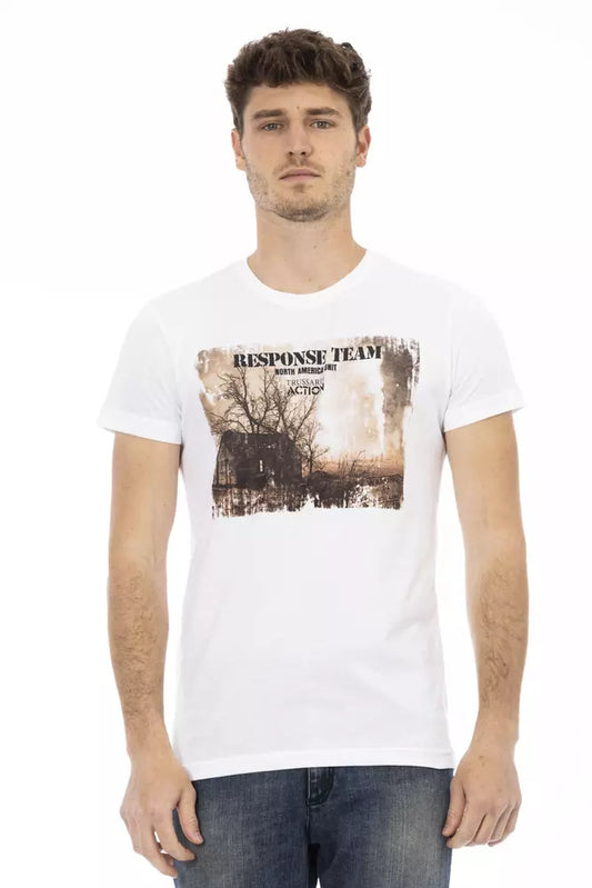 Trussardi Action Weiße Baumwolle herren T-Shirt