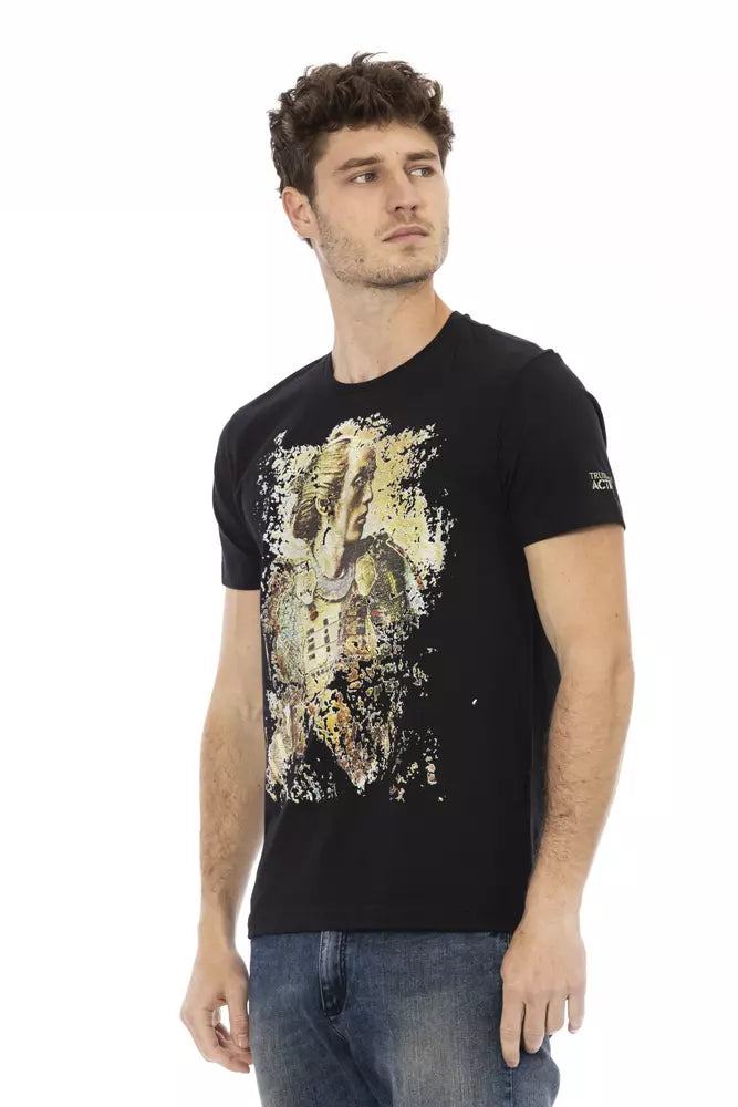 Trussardi Action Schwarze Baumwolle herren T-Shirt