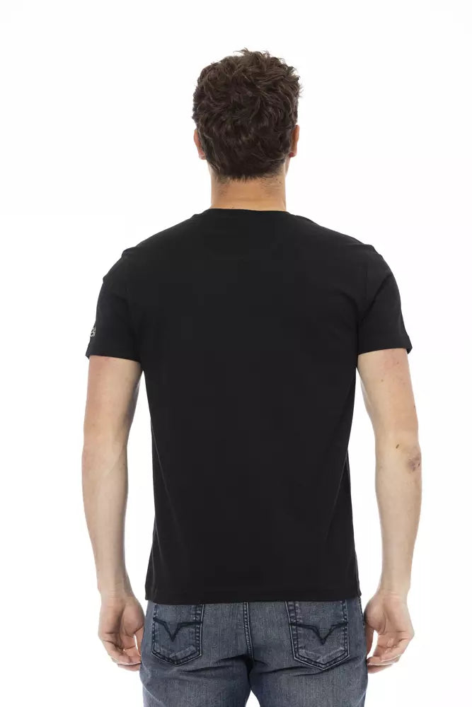 Trussardi Action Schwarze Baumwolle herren T-Shirt