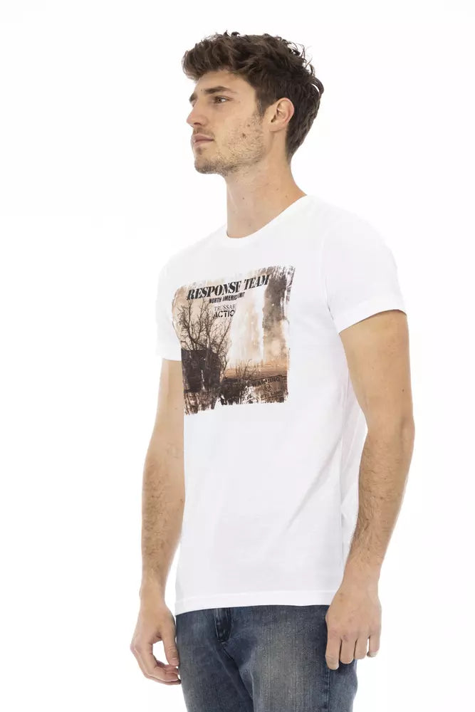 Trussardi Action Weiße Baumwolle herren T-Shirt