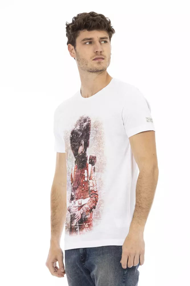 Trussardi Action Weiße Baumwolle herren T-Shirt