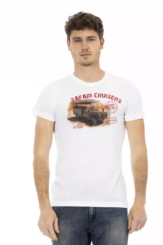 Trussardi Action Weiße Baumwolle herren T-Shirt