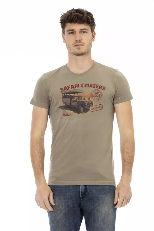 Trussardi Action Grüne Baumwolle herren T-Shirt