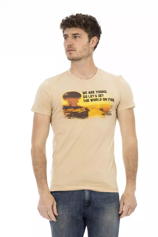 Trussardi Action Beige Baumwolle herren T-Shirt