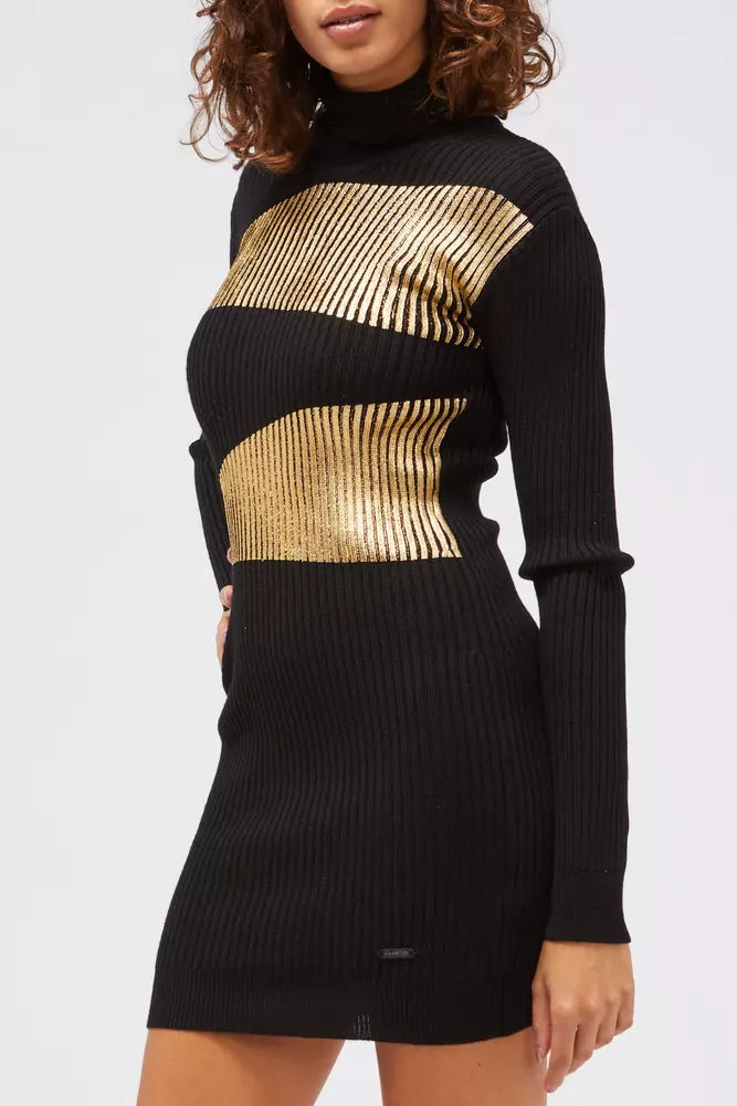 Custo Barcelona Schwarzes Viskose damen Kleid