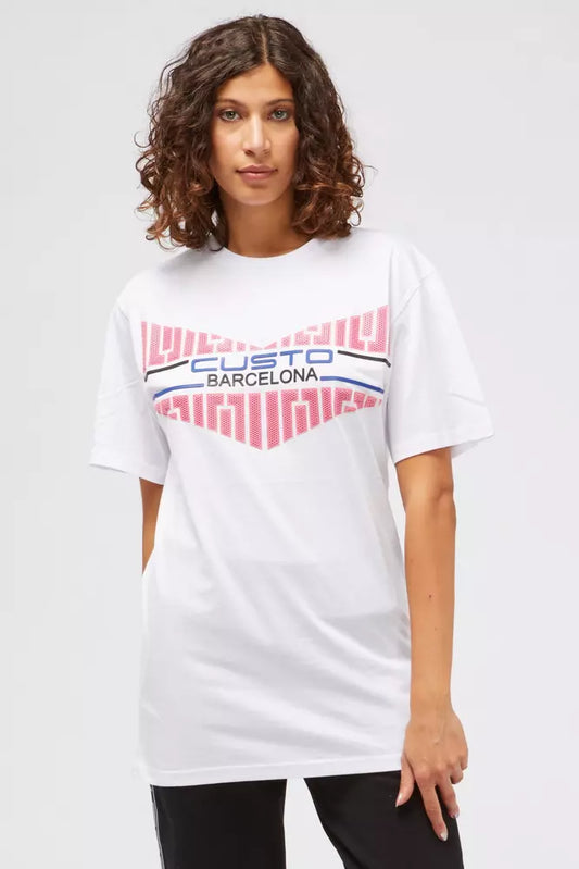 Custo Barcelona Weiße Baumwolle damen T-Shirt