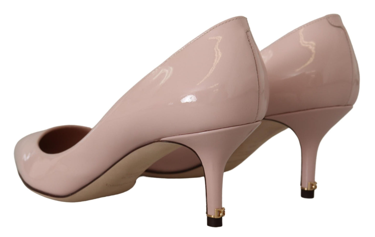 Dolce & Gabbana Chaton en cuir breveté rose Heels escarpins Chaussures