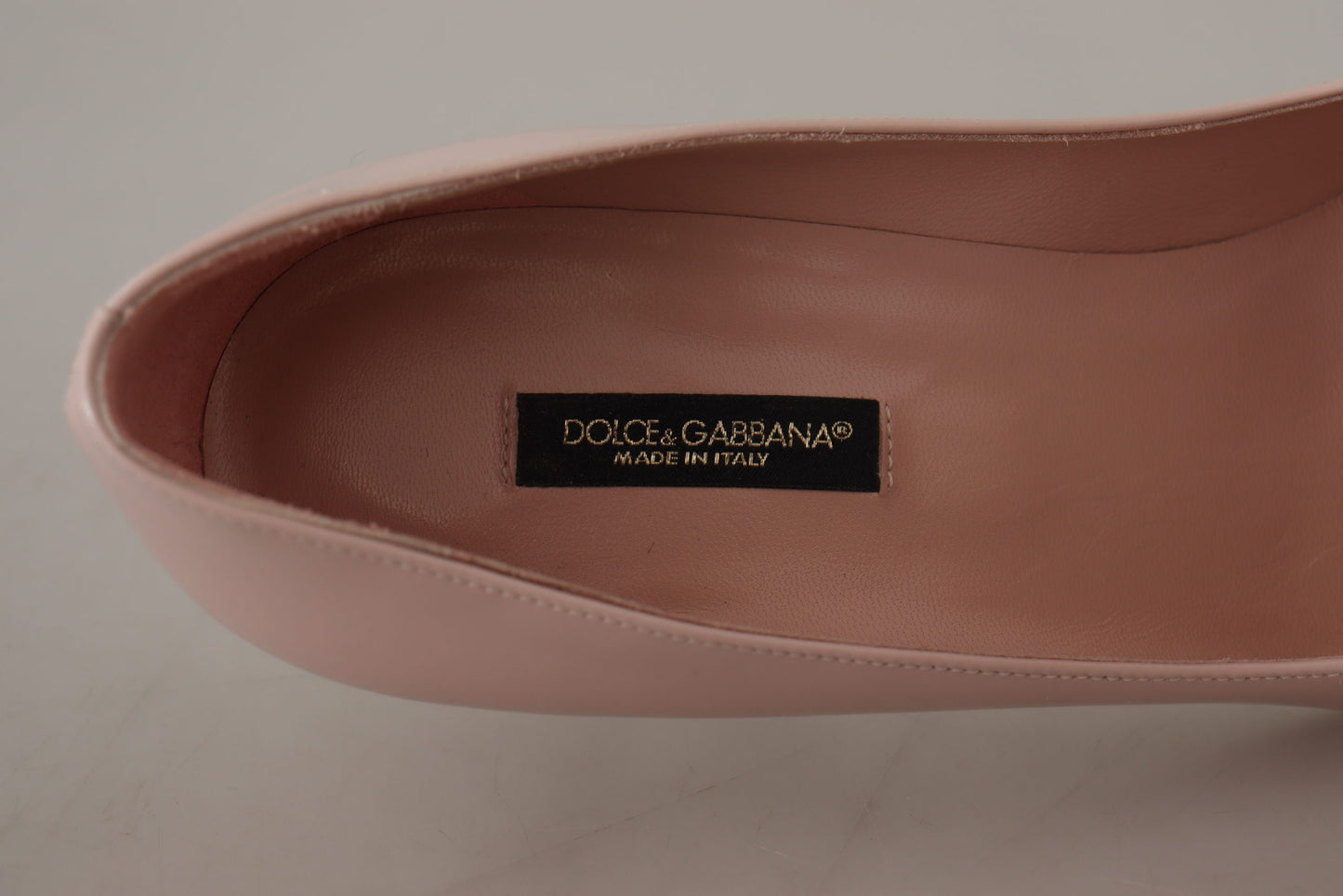 Dolce & Gabbana Chaton en cuir breveté rose Heels escarpins Chaussures