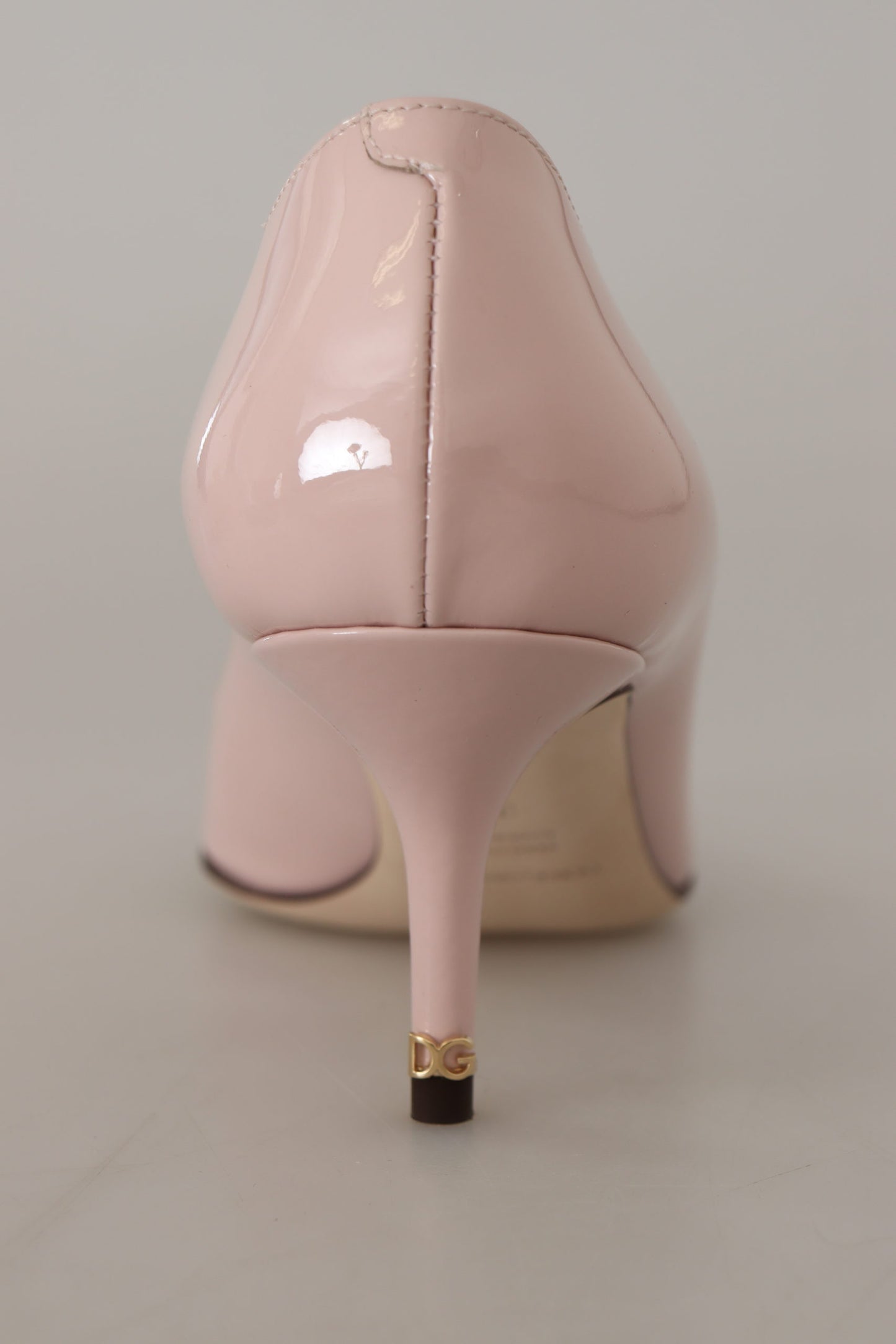 Dolce & Gabbana Chaton en cuir breveté rose Heels escarpins Chaussures