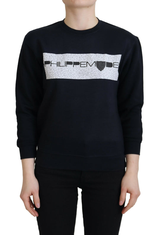Philippe Model Schwarz Printed Pullover -Pullover langärmeliger Langarmpullover