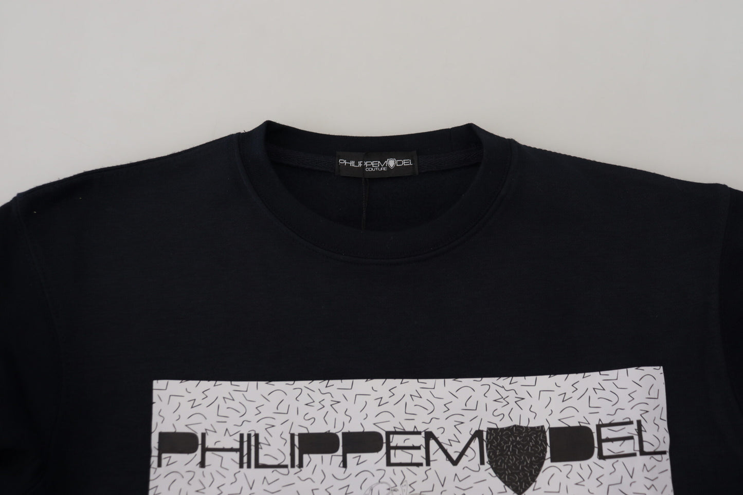 Philippe Model Schwarz Printed Pullover -Pullover langärmeliger Langarmpullover