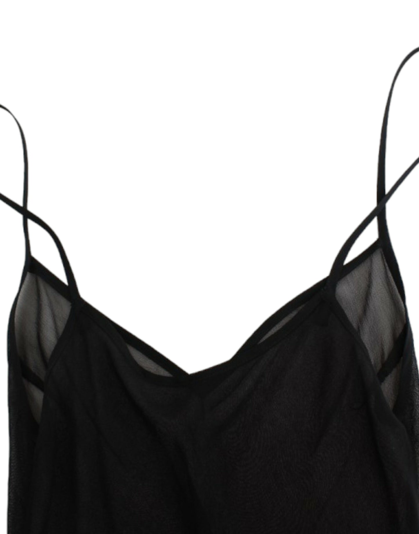 Cavalli Schwarz lang sleeve Seidenkleid