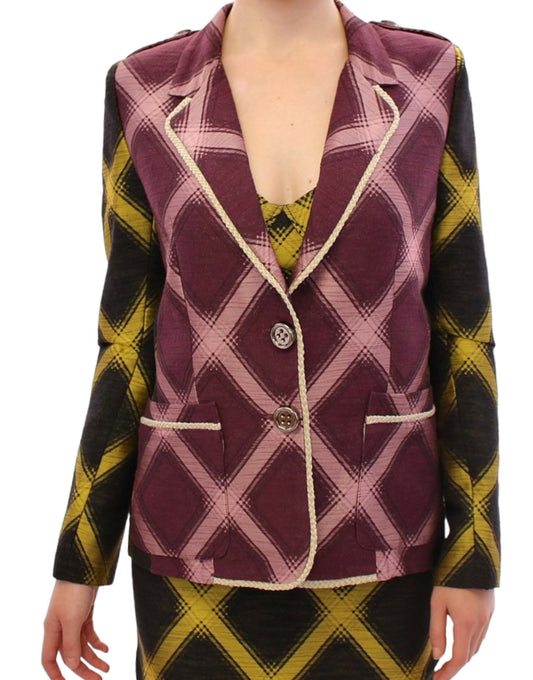 House of Holland Lila kariert blazer Jacke