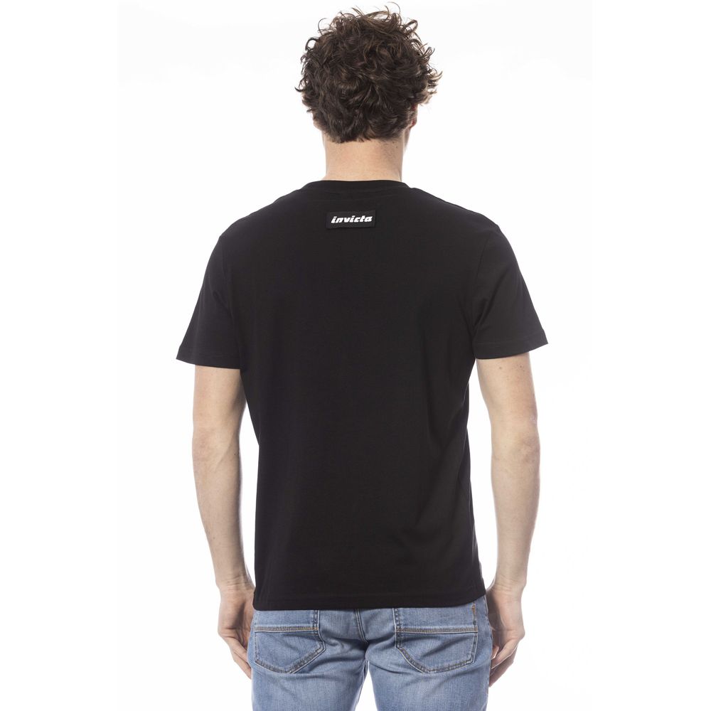 Invicta Schwarze Baumwolle herren T-Shirt